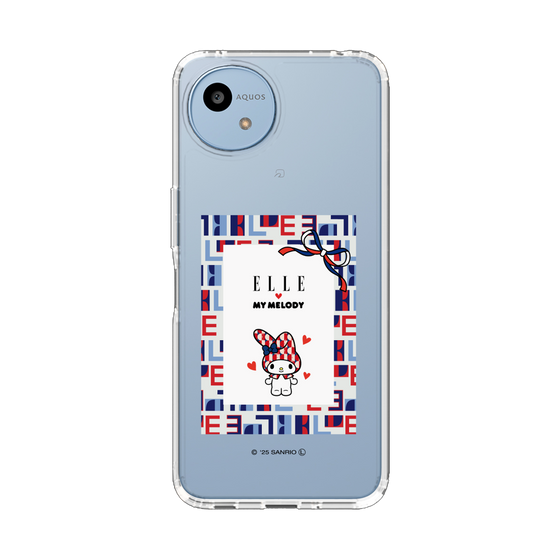 スリムプロテクションケース［ ELLE×マイメロディ＆クロミ - トリコロールカラーグラフィック5 ］