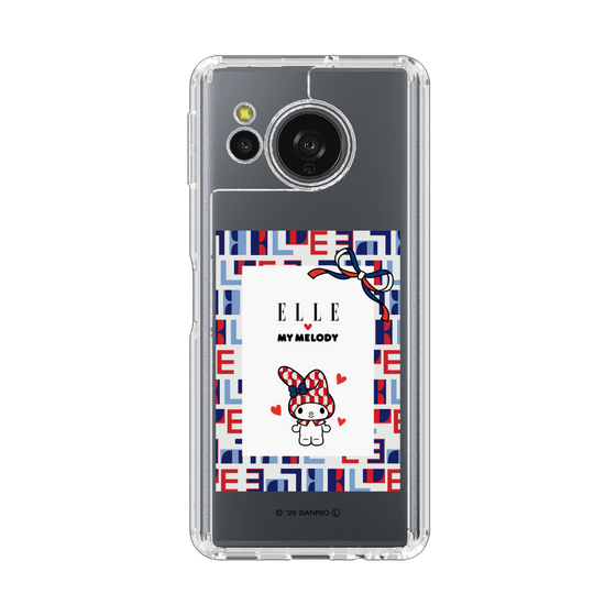 スリムプロテクションケース［ ELLE×マイメロディ＆クロミ - トリコロールカラーグラフィック5 ］