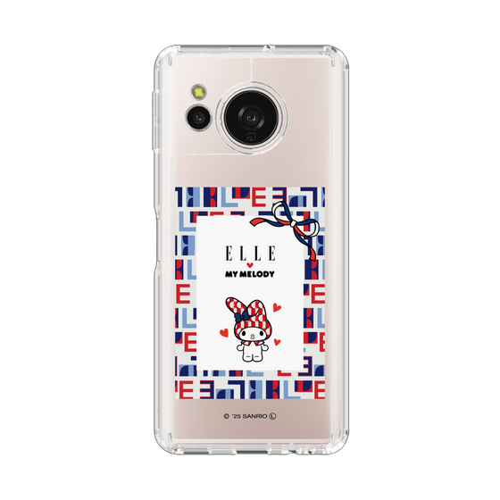 スリムプロテクションケース［ ELLE×マイメロディ＆クロミ - トリコロールカラーグラフィック5 ］