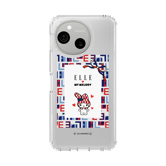 スリムプロテクションケース［ ELLE×マイメロディ＆クロミ - トリコロールカラーグラフィック5 ］