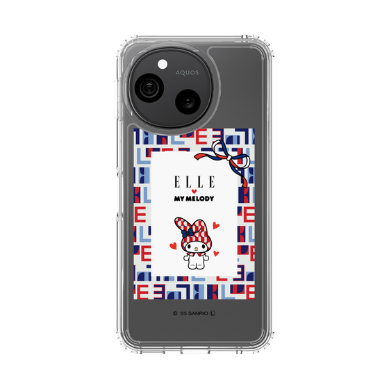 スリムプロテクションケース［ ELLE×マイメロディ＆クロミ - トリコロールカラーグラフィック5 ］