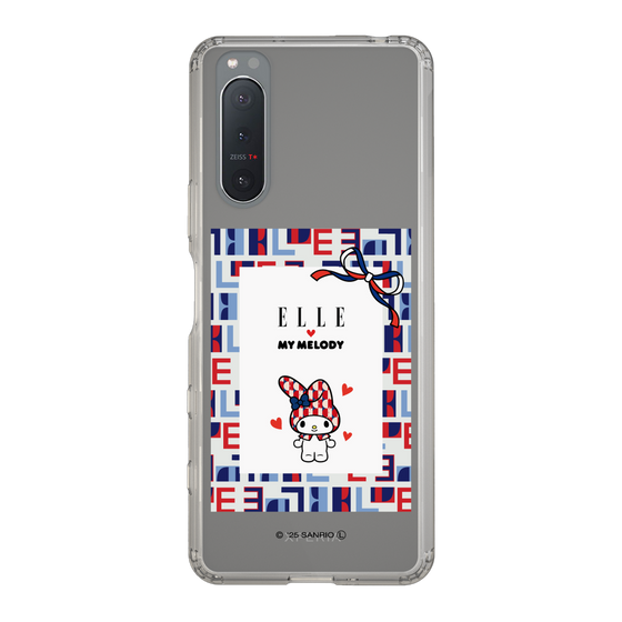 スリムプロテクションケース［ ELLE×マイメロディ＆クロミ - トリコロールカラーグラフィック5 ］