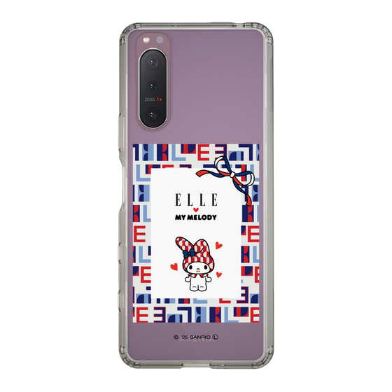 スリムプロテクションケース［ ELLE×マイメロディ＆クロミ - トリコロールカラーグラフィック5 ］
