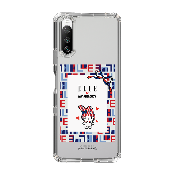 スリムプロテクションケース［ ELLE×マイメロディ＆クロミ - トリコロールカラーグラフィック5 ］