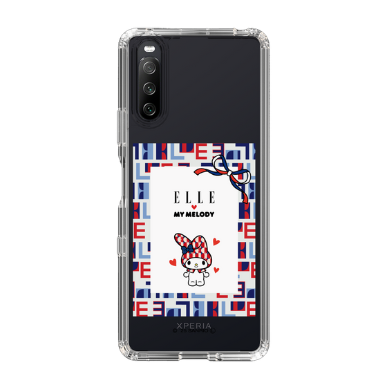 スリムプロテクションケース［ ELLE×マイメロディ＆クロミ - トリコロールカラーグラフィック5 ］
