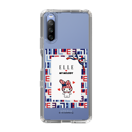 スリムプロテクションケース［ ELLE×マイメロディ＆クロミ - トリコロールカラーグラフィック5 ］