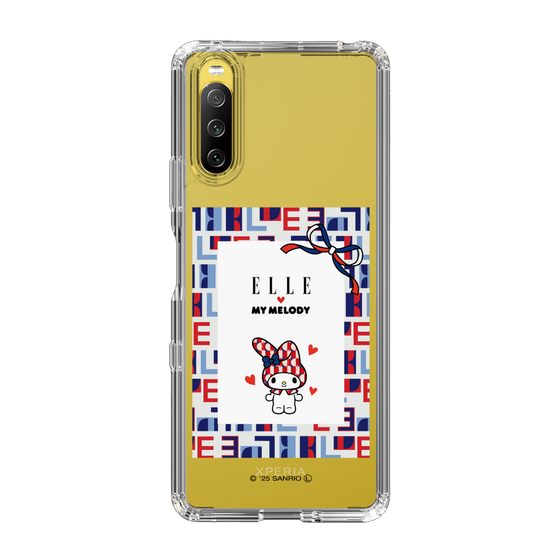 スリムプロテクションケース［ ELLE×マイメロディ＆クロミ - トリコロールカラーグラフィック5 ］