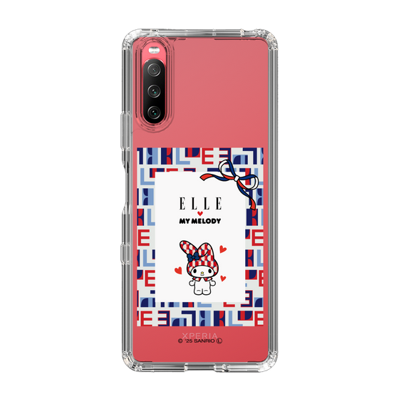 スリムプロテクションケース［ ELLE×マイメロディ＆クロミ - トリコロールカラーグラフィック5 ］