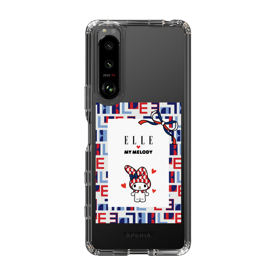 スリムプロテクションケース［ ELLE×マイメロディ＆クロミ - トリコロールカラーグラフィック5 ］