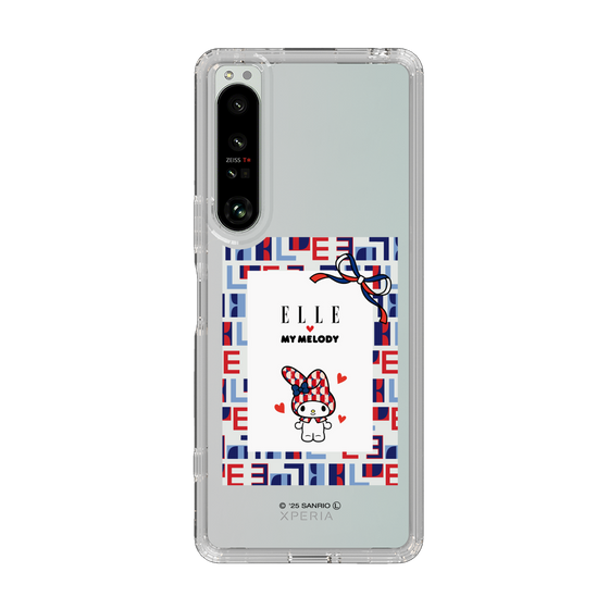 スリムプロテクションケース［ ELLE×マイメロディ＆クロミ - トリコロールカラーグラフィック5 ］