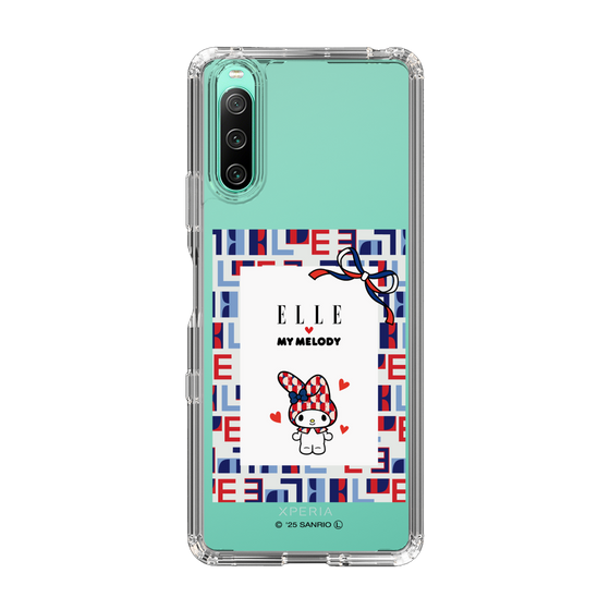 スリムプロテクションケース［ ELLE×マイメロディ＆クロミ - トリコロールカラーグラフィック5 ］