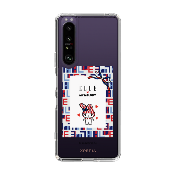 スリムプロテクションケース［ ELLE×マイメロディ＆クロミ - トリコロールカラーグラフィック5 ］