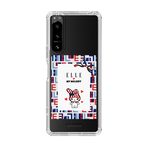 スリムプロテクションケース［ ELLE×マイメロディ＆クロミ - トリコロールカラーグラフィック5 ］