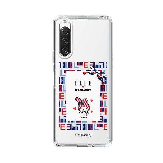 スリムプロテクションケース［ ELLE×マイメロディ＆クロミ - トリコロールカラーグラフィック5 ］