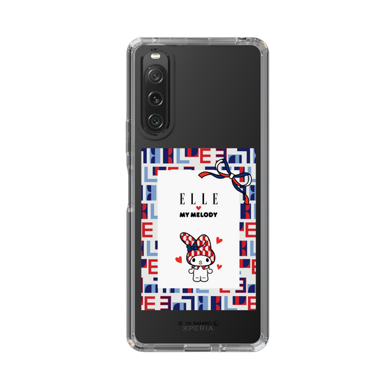 スリムプロテクションケース［ ELLE×マイメロディ＆クロミ - トリコロールカラーグラフィック5 ］