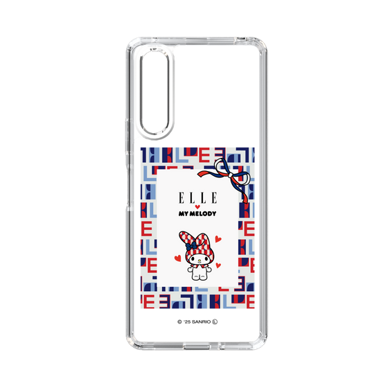 スリムプロテクションケース［ ELLE×マイメロディ＆クロミ - トリコロールカラーグラフィック5 ］