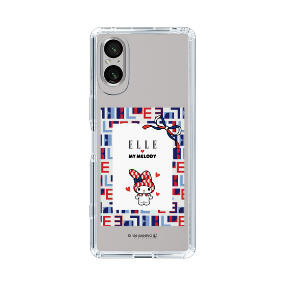 スリムプロテクションケース［ ELLE×マイメロディ＆クロミ - トリコロールカラーグラフィック5 ］