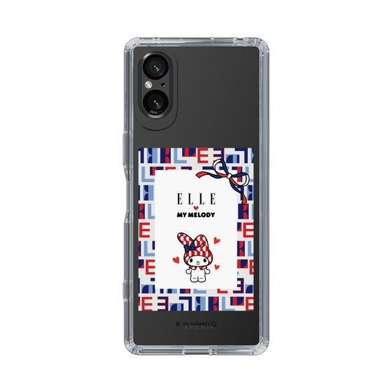 スリムプロテクションケース［ ELLE×マイメロディ＆クロミ - トリコロールカラーグラフィック5 ］