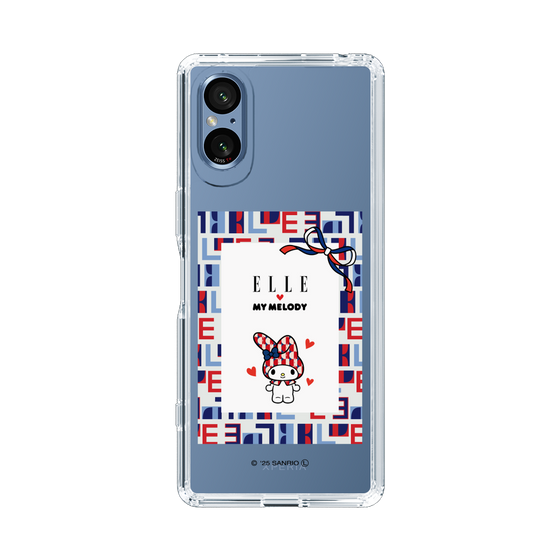 スリムプロテクションケース［ ELLE×マイメロディ＆クロミ - トリコロールカラーグラフィック5 ］