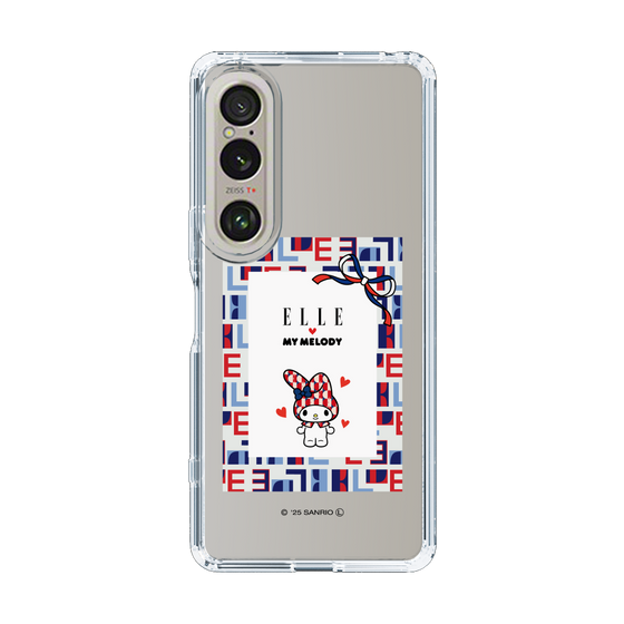 スリムプロテクションケース［ ELLE×マイメロディ＆クロミ - トリコロールカラーグラフィック5 ］