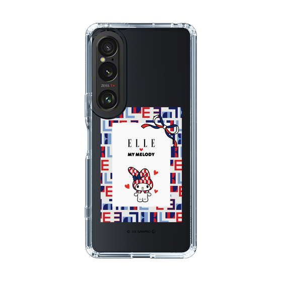 スリムプロテクションケース［ ELLE×マイメロディ＆クロミ - トリコロールカラーグラフィック5 ］