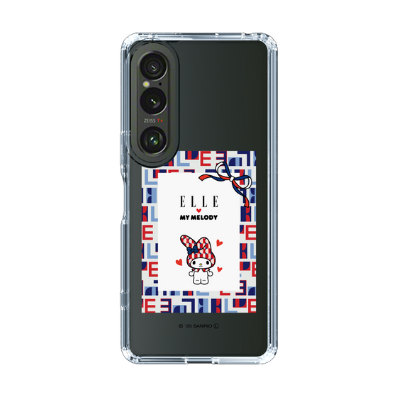 スリムプロテクションケース［ ELLE×マイメロディ＆クロミ - トリコロールカラーグラフィック5 ］
