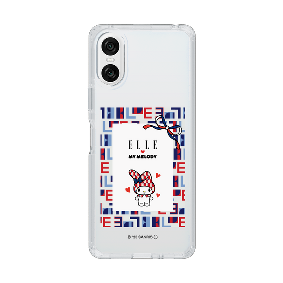 スリムプロテクションケース［ ELLE×マイメロディ＆クロミ - トリコロールカラーグラフィック5 ］