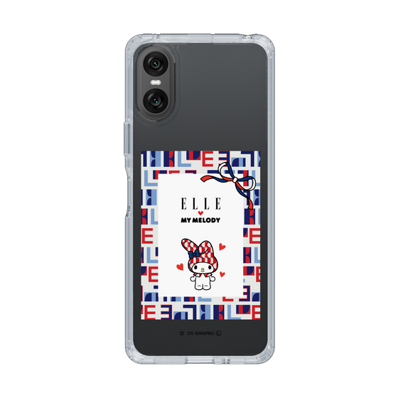 スリムプロテクションケース［ ELLE×マイメロディ＆クロミ - トリコロールカラーグラフィック5 ］