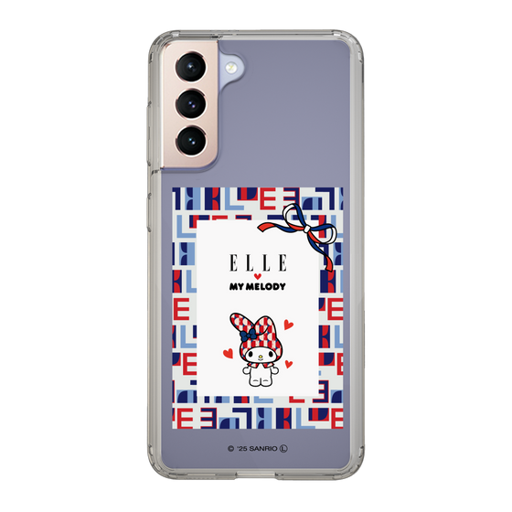 スリムプロテクションケース［ ELLE×マイメロディ＆クロミ - トリコロールカラーグラフィック5 ］