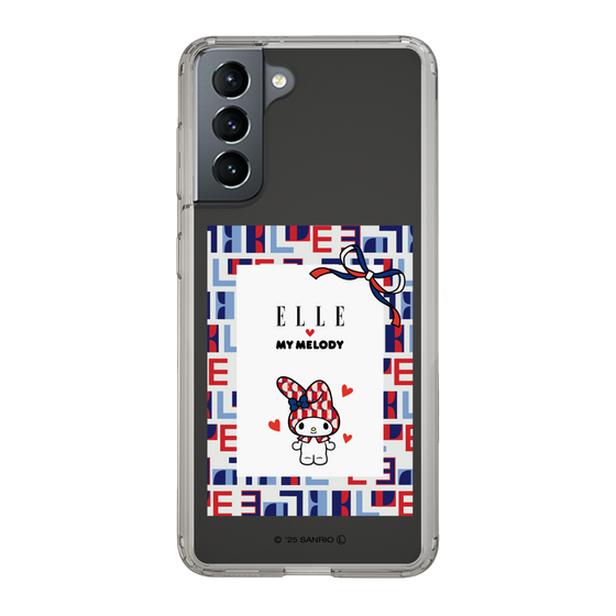 スリムプロテクションケース［ ELLE×マイメロディ＆クロミ - トリコロールカラーグラフィック5 ］