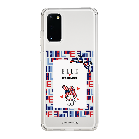 スリムプロテクションケース［ ELLE×マイメロディ＆クロミ - トリコロールカラーグラフィック5 ］