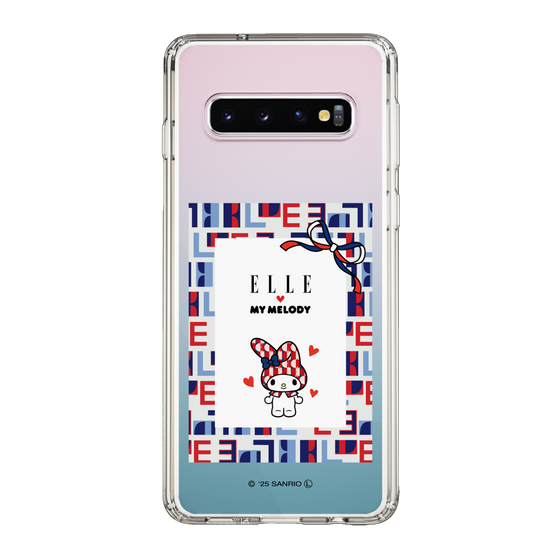 スリムプロテクションケース［ ELLE×マイメロディ＆クロミ - トリコロールカラーグラフィック5 ］