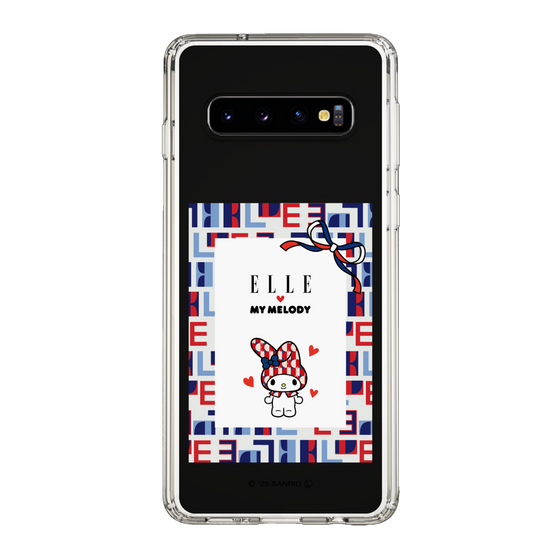 スリムプロテクションケース［ ELLE×マイメロディ＆クロミ - トリコロールカラーグラフィック5 ］