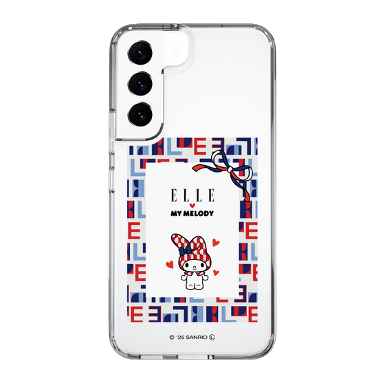 スリムプロテクションケース［ ELLE×マイメロディ＆クロミ - トリコロールカラーグラフィック5 ］