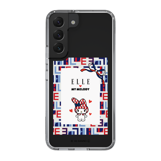 スリムプロテクションケース［ ELLE×マイメロディ＆クロミ - トリコロールカラーグラフィック5 ］