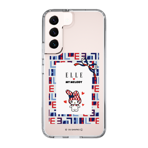 スリムプロテクションケース［ ELLE×マイメロディ＆クロミ - トリコロールカラーグラフィック5 ］