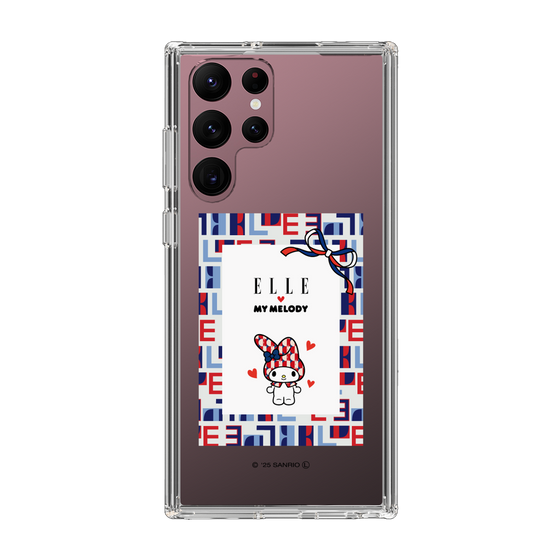スリムプロテクションケース［ ELLE×マイメロディ＆クロミ - トリコロールカラーグラフィック5 ］