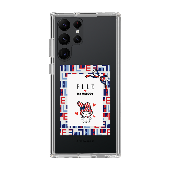 スリムプロテクションケース［ ELLE×マイメロディ＆クロミ - トリコロールカラーグラフィック5 ］