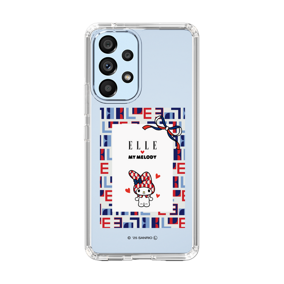 スリムプロテクションケース［ ELLE×マイメロディ＆クロミ - トリコロールカラーグラフィック5 ］