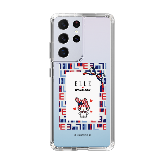 スリムプロテクションケース［ ELLE×マイメロディ＆クロミ - トリコロールカラーグラフィック5 ］