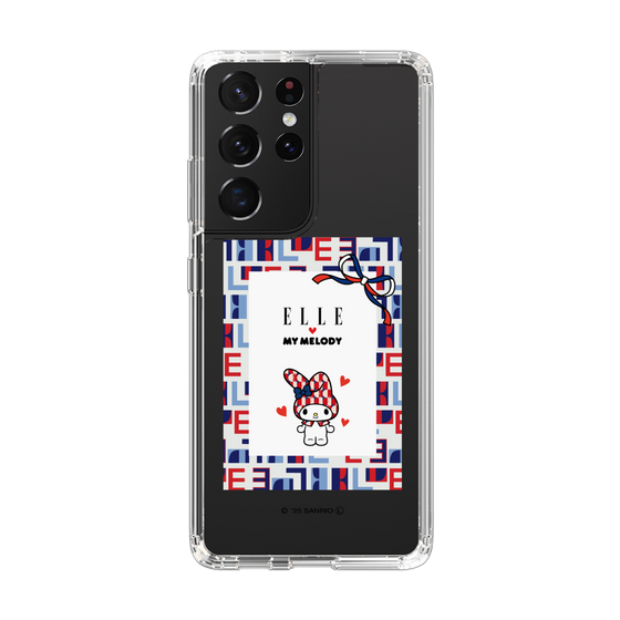 スリムプロテクションケース［ ELLE×マイメロディ＆クロミ - トリコロールカラーグラフィック5 ］