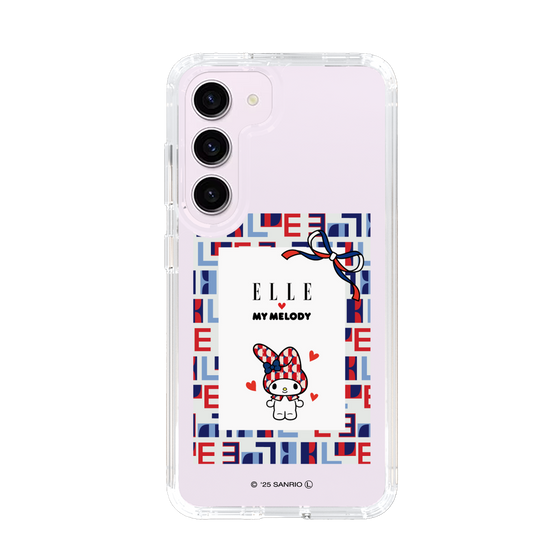 スリムプロテクションケース［ ELLE×マイメロディ＆クロミ - トリコロールカラーグラフィック5 ］