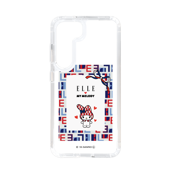 スリムプロテクションケース［ ELLE×マイメロディ＆クロミ - トリコロールカラーグラフィック5 ］