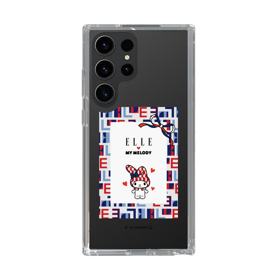 スリムプロテクションケース［ ELLE×マイメロディ＆クロミ - トリコロールカラーグラフィック5 ］