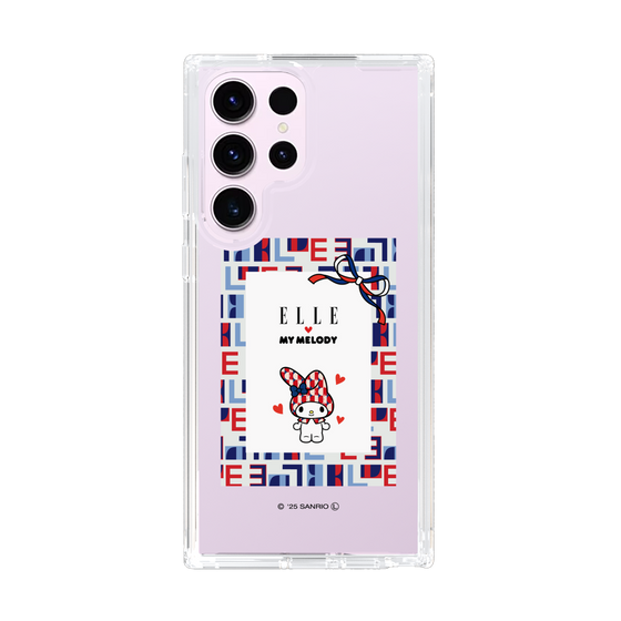スリムプロテクションケース［ ELLE×マイメロディ＆クロミ - トリコロールカラーグラフィック5 ］