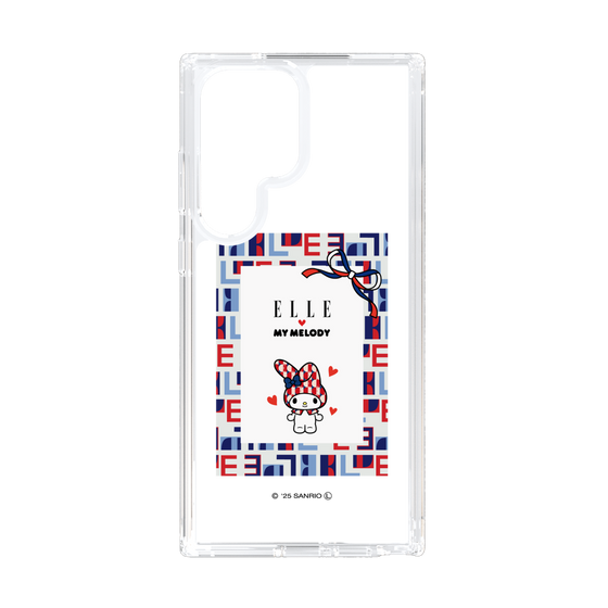 スリムプロテクションケース［ ELLE×マイメロディ＆クロミ - トリコロールカラーグラフィック5 ］