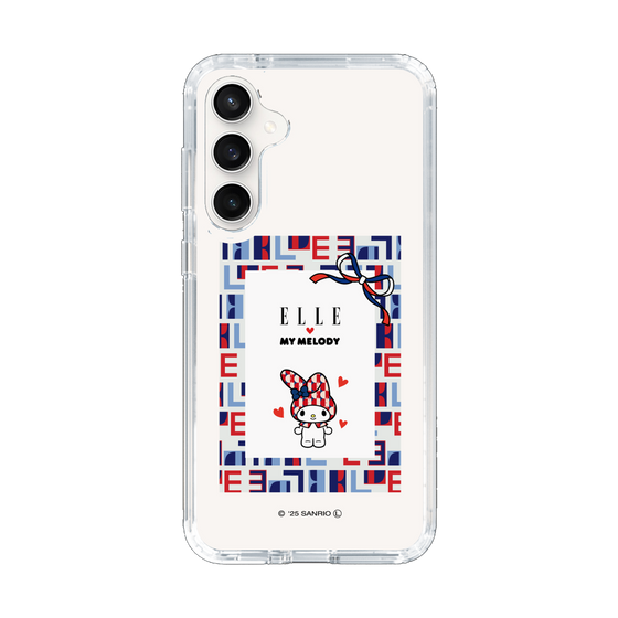 スリムプロテクションケース［ ELLE×マイメロディ＆クロミ - トリコロールカラーグラフィック5 ］