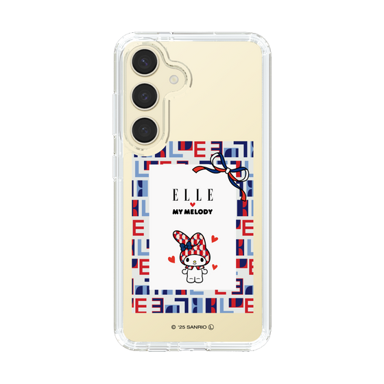 スリムプロテクションケース［ ELLE×マイメロディ＆クロミ - トリコロールカラーグラフィック5 ］