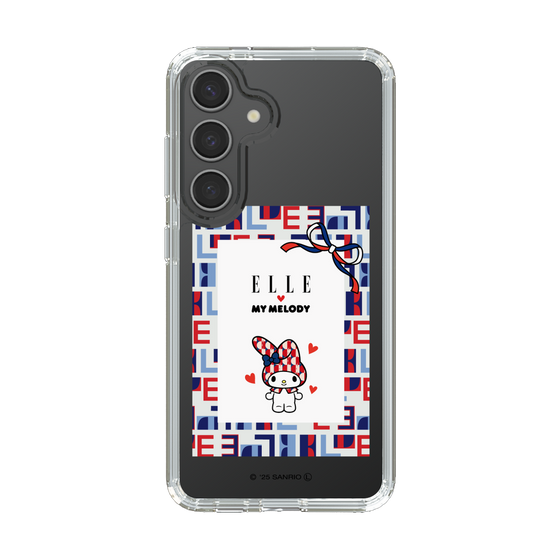 スリムプロテクションケース［ ELLE×マイメロディ＆クロミ - トリコロールカラーグラフィック5 ］