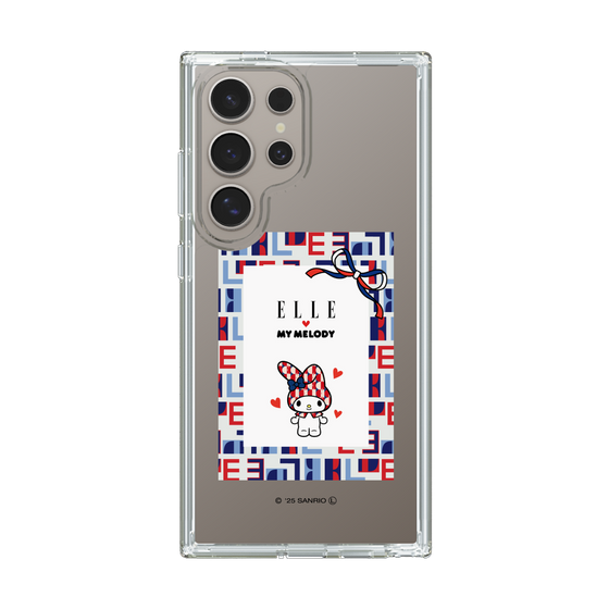 スリムプロテクションケース［ ELLE×マイメロディ＆クロミ - トリコロールカラーグラフィック5 ］